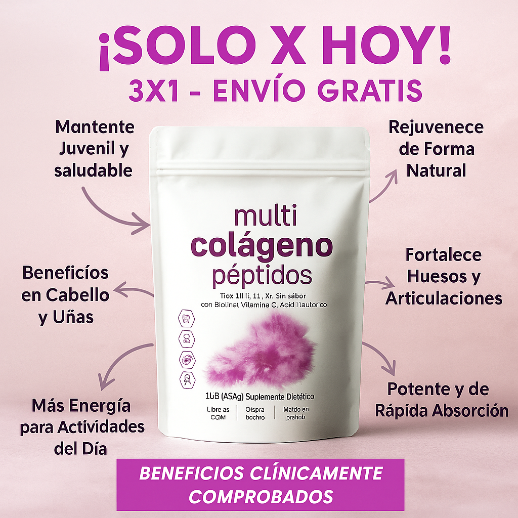 Multicolágeno 5 en 1 | Repara y Rejuvenece Desde Adentro