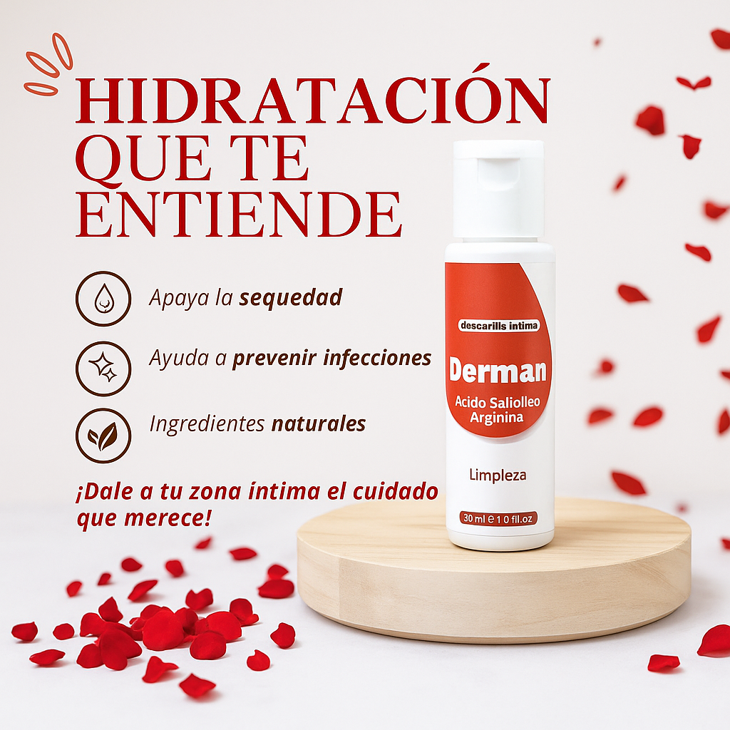 Derman Íntimo – Crema Natural Que Elimina Picazón, Ardor y Hongos